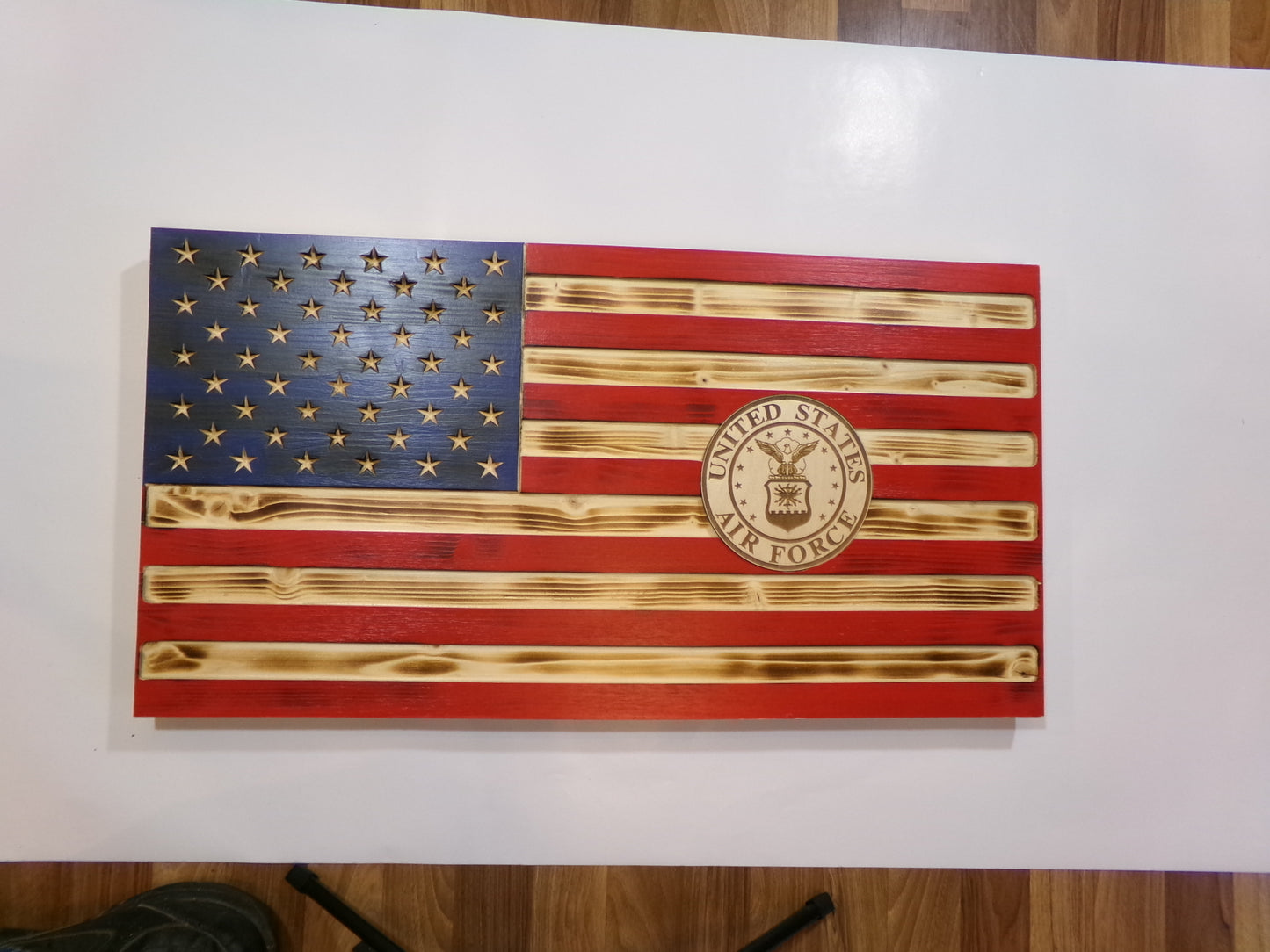 American Flag 16" X 30" with Air Force Seal