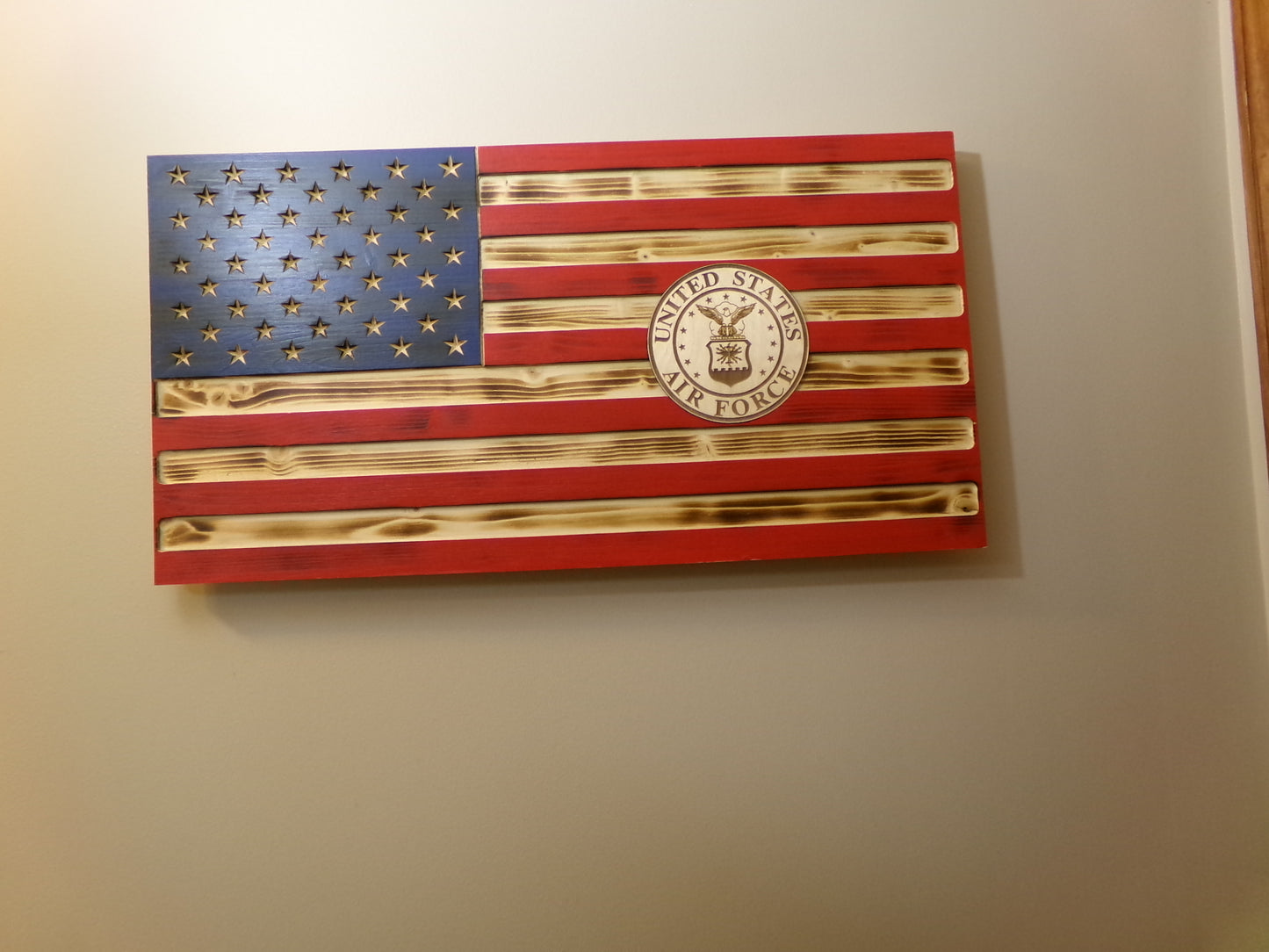 American Flag 16" X 30" with Air Force Seal