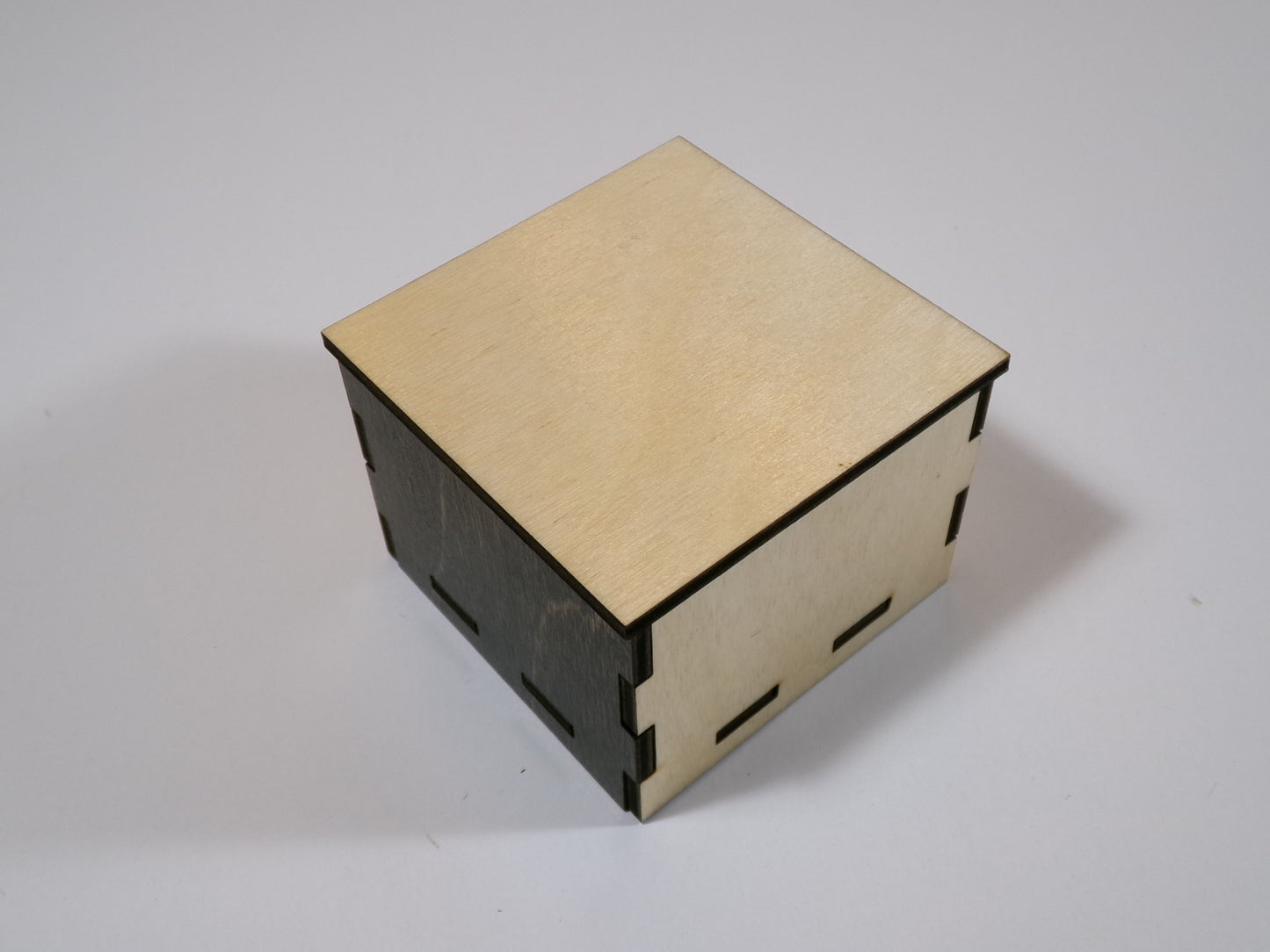 2-1/2" Square Wooden Box Plain