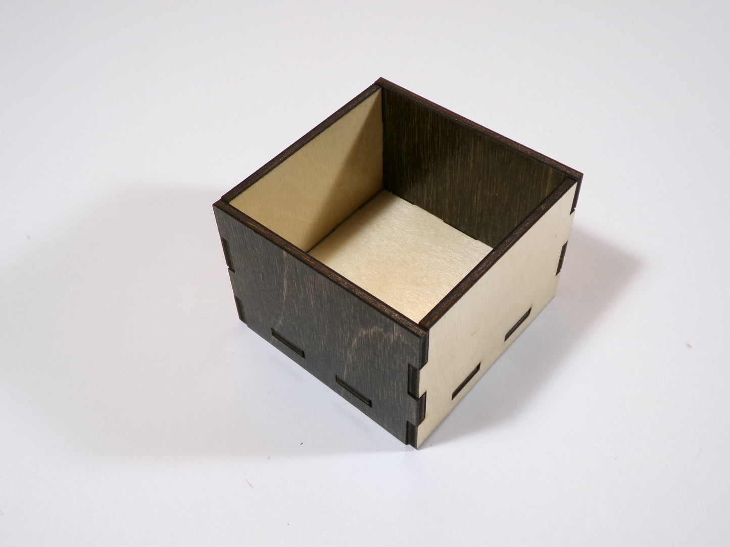 2-1/2" Square Wooden Box Plain