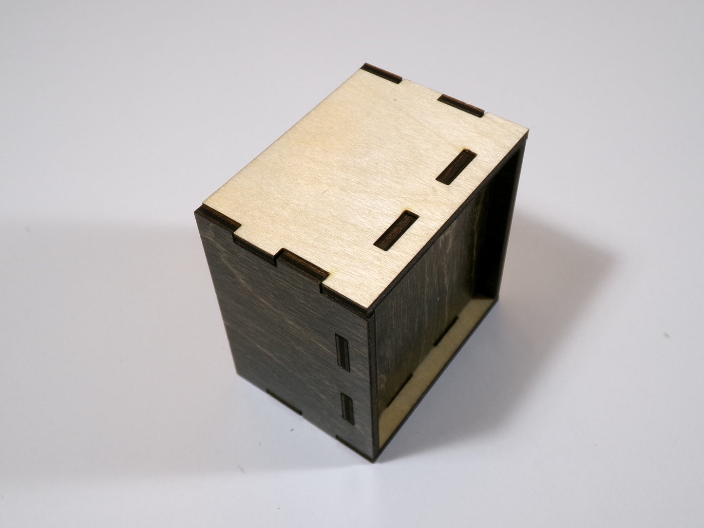 2-1/2" Square Wooden Box Plain