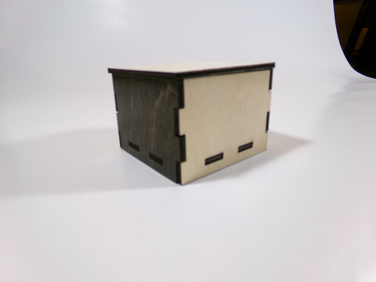 2-1/2" Square Wooden Box Plain